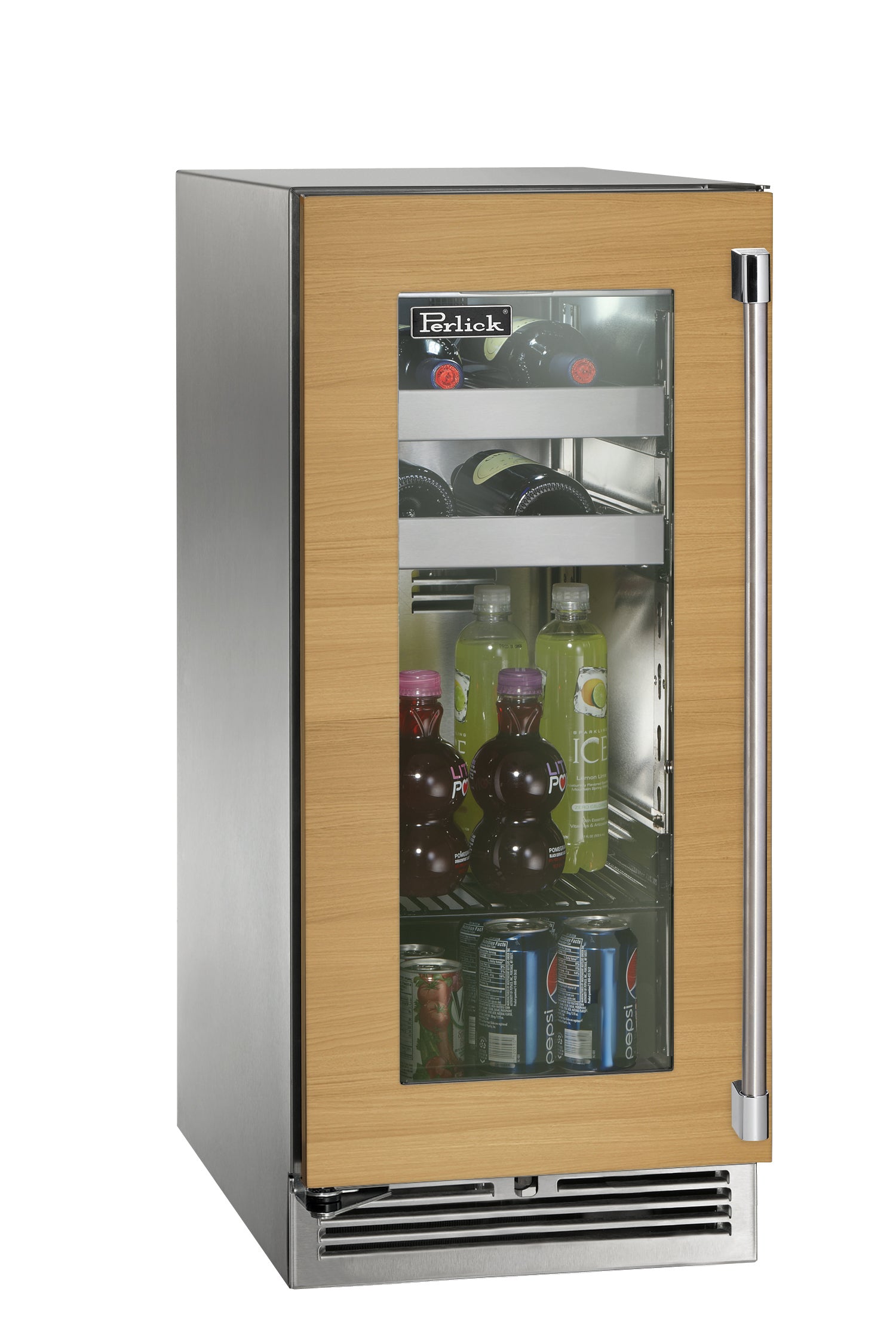 Perlick 15" Signature Series Glass Panel Ready Outdoor Beverage Center