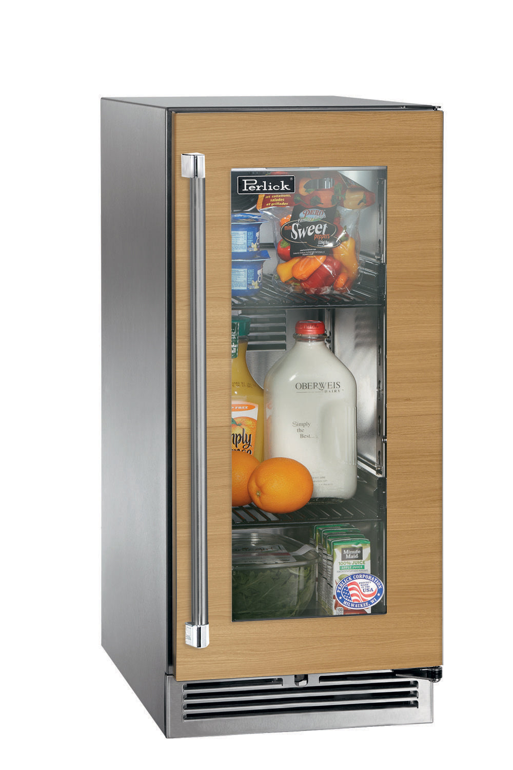 Perlick 15" Signature Series Glass Panel Door Outdoor Refrigerator