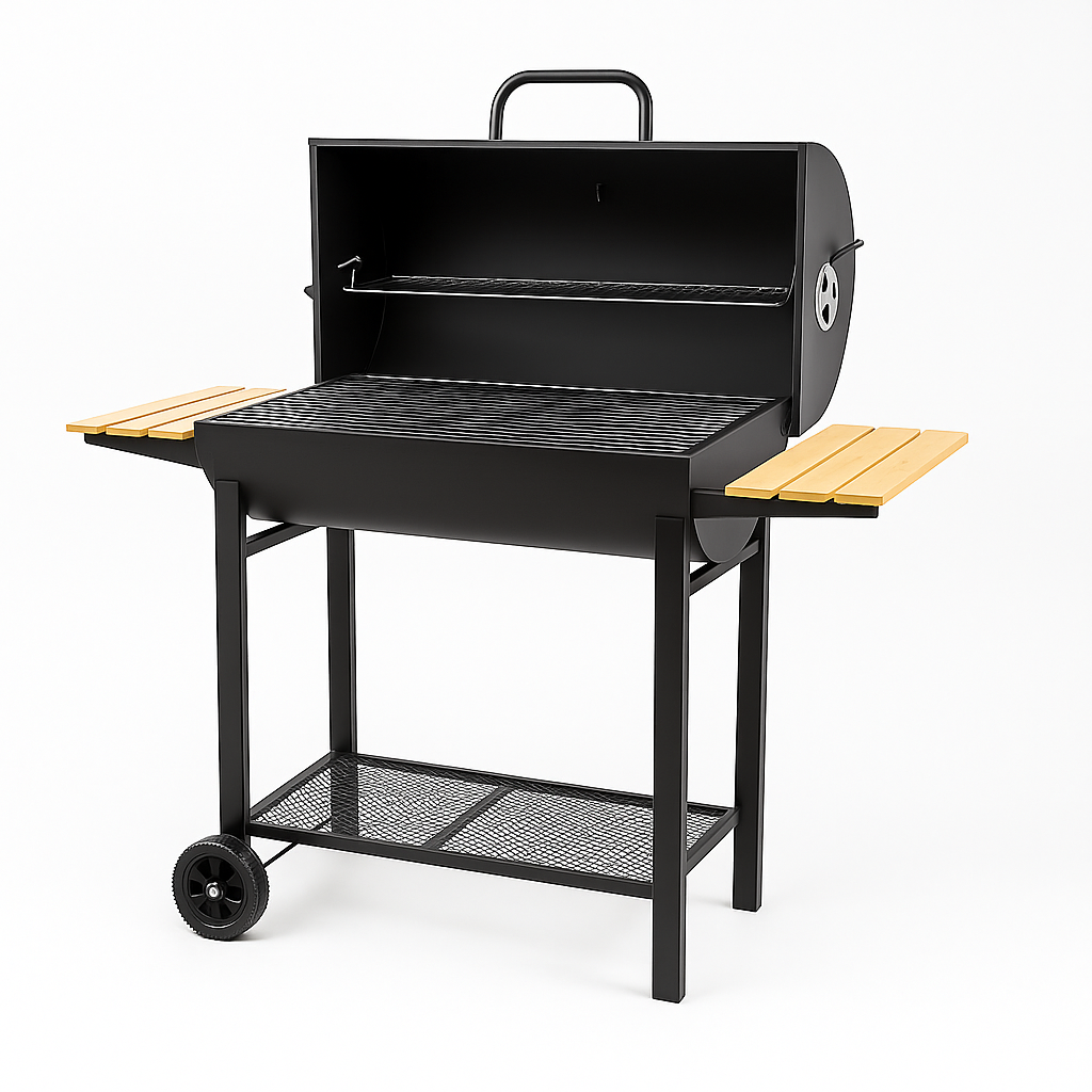 BlackHearth YardMaster Barrel Charcoal Cart Grill