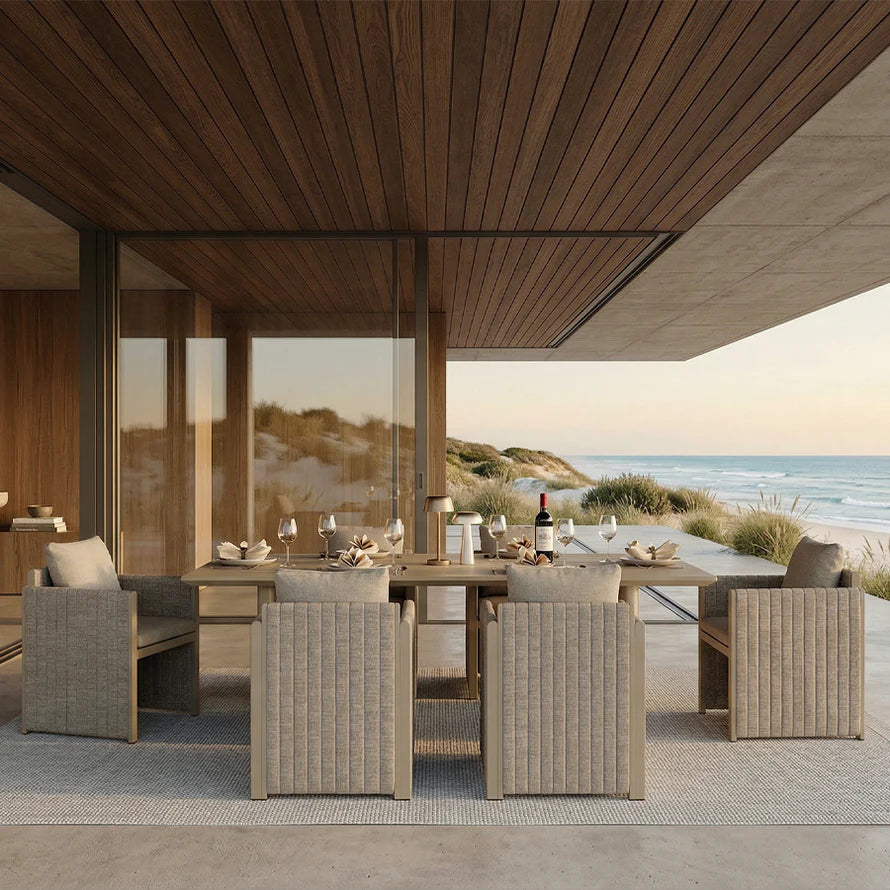 5 to 15 Piece Sanori Outdoor Dining Set with Olefin Cushions