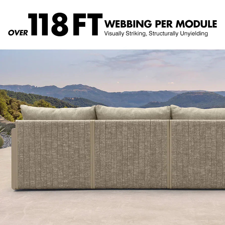 Sanori Patio Conversation L-Shaped Set