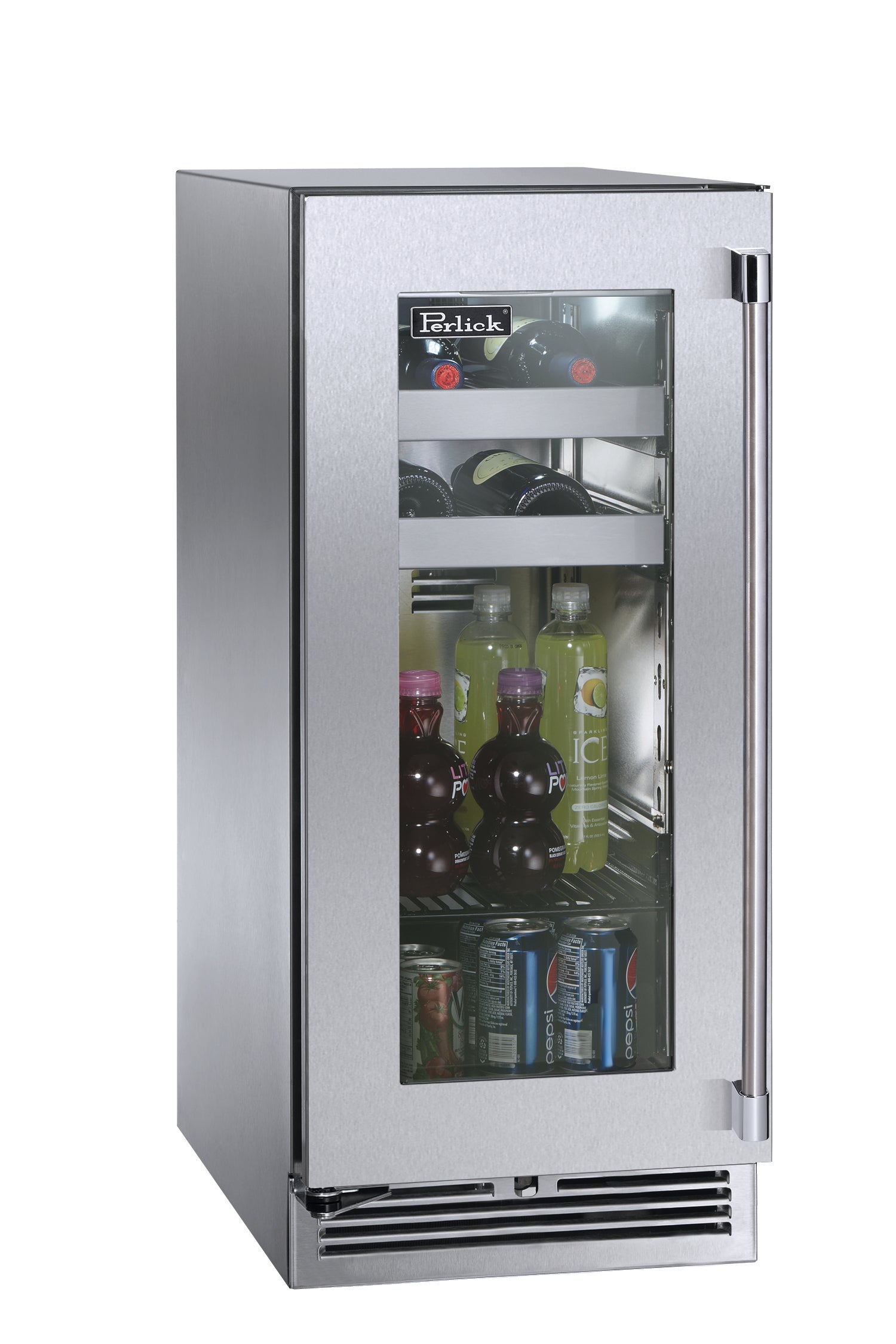 Perlick 15" Signature Series Glass Stainless Steel Outdoor Beverage Center