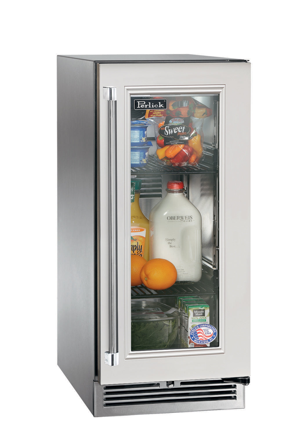 Perlick 15" Signature Series Glass Panel Door Outdoor Refrigerator