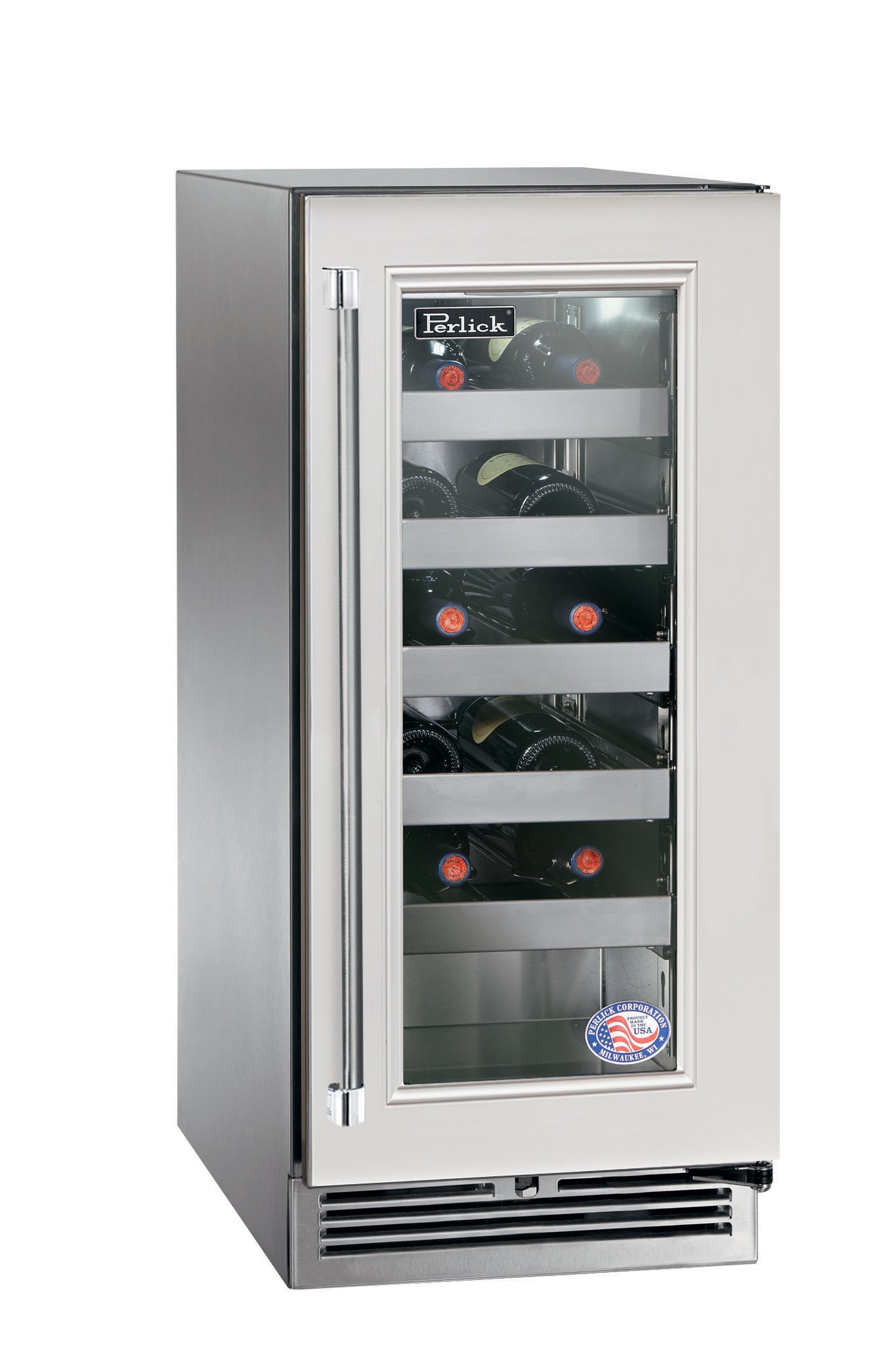 Perlick 15" Signature Series Glass Panel Outdoor Wine Reserve